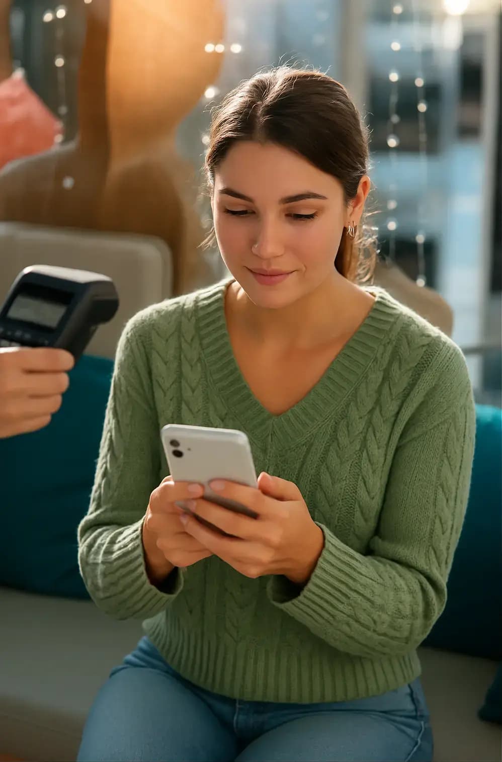girl with phone
